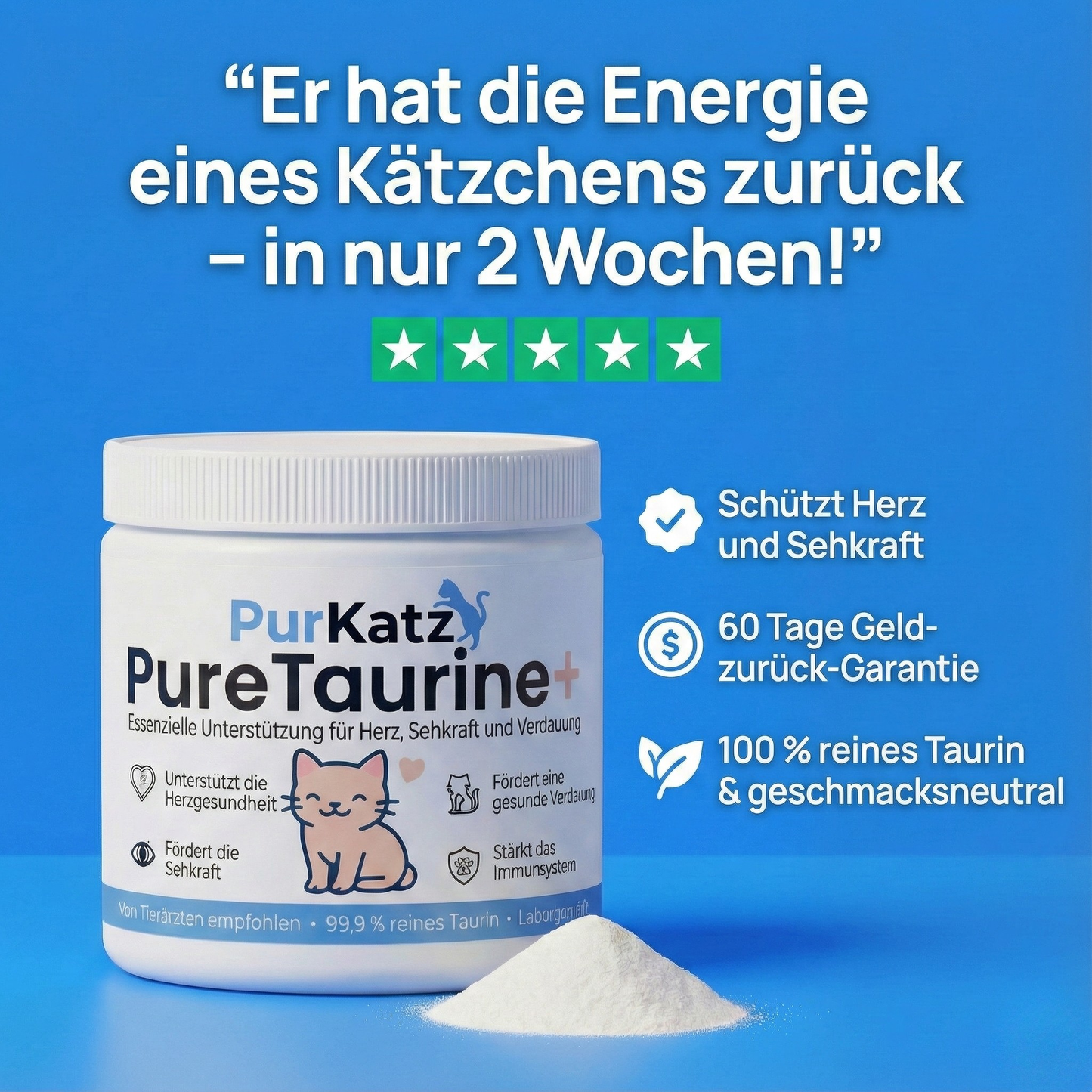 PureTaurine+ – Die Nr. 1 Empfehlung von Tierärzten